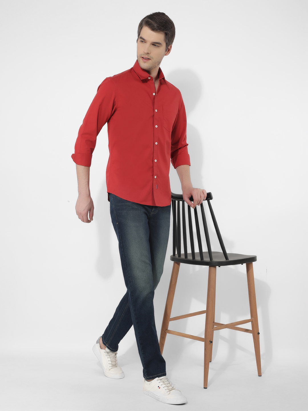 Numero Uno Men Solid Blue Jeans